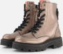 Red-rag 12474 371 Bronze Metallic Biker boots - Thumbnail 2