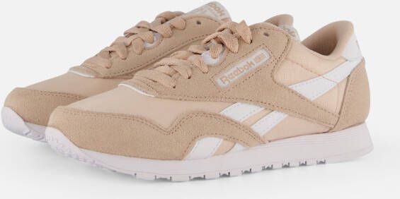 Reebok Classics Classic Nylon sneakers beige lichtroze wit - Foto 5