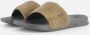 Reef One Slidegrey Tan Heren Slippers Grijs Cognac - Thumbnail 4