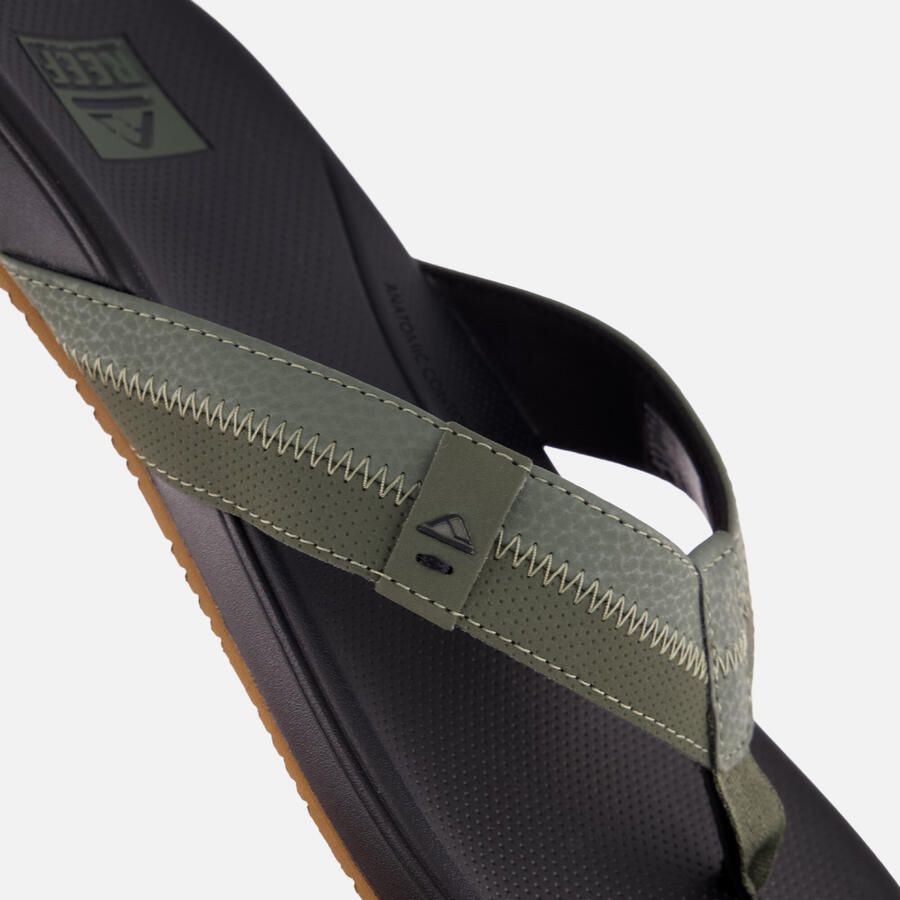 Reef Cushion Phantom 2.0 Olive Gum Heren Slippers Zwart Olijfgroen - Foto 2