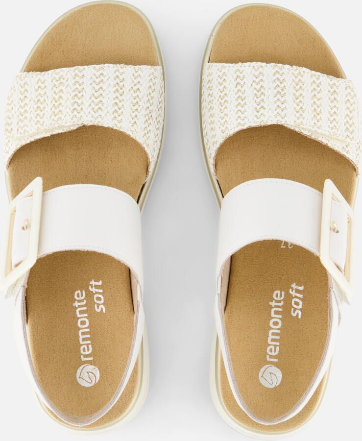 Remonte D1J53-81 Sandalen Wit Leer Dames Wit Goud - Foto 3