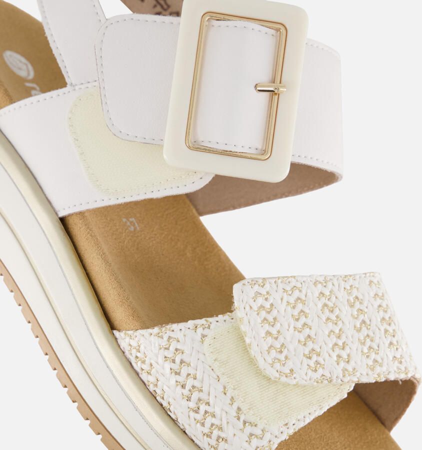 Remonte D1J53-81 Sandalen Wit Leer Dames Wit Goud - Foto 2