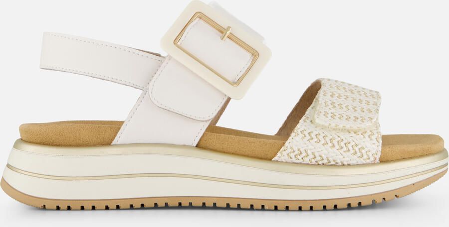 Remonte D1J53-81 Sandalen Wit Leer Dames Wit Goud - Foto 5