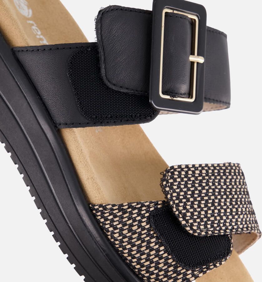 Remonte D1J61-03 Slippers Zwart Leer Dames Zwart - Foto 3