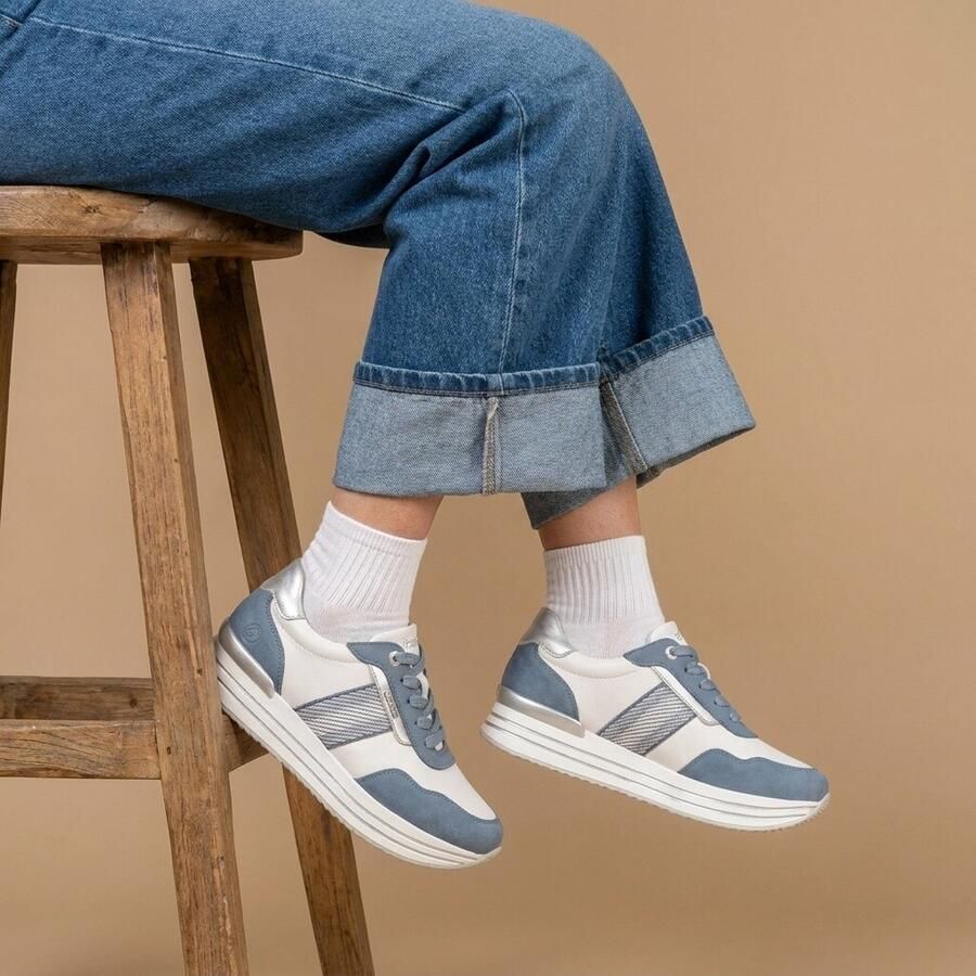 Remonte Sneakers blauw Synthetisch