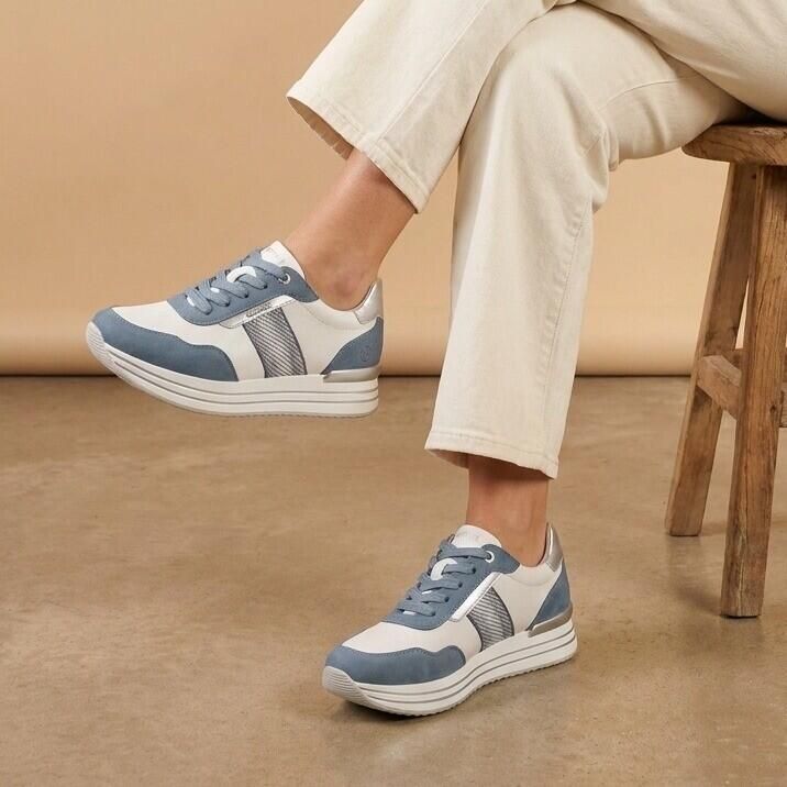 Remonte Sneakers blauw Synthetisch - Foto 4
