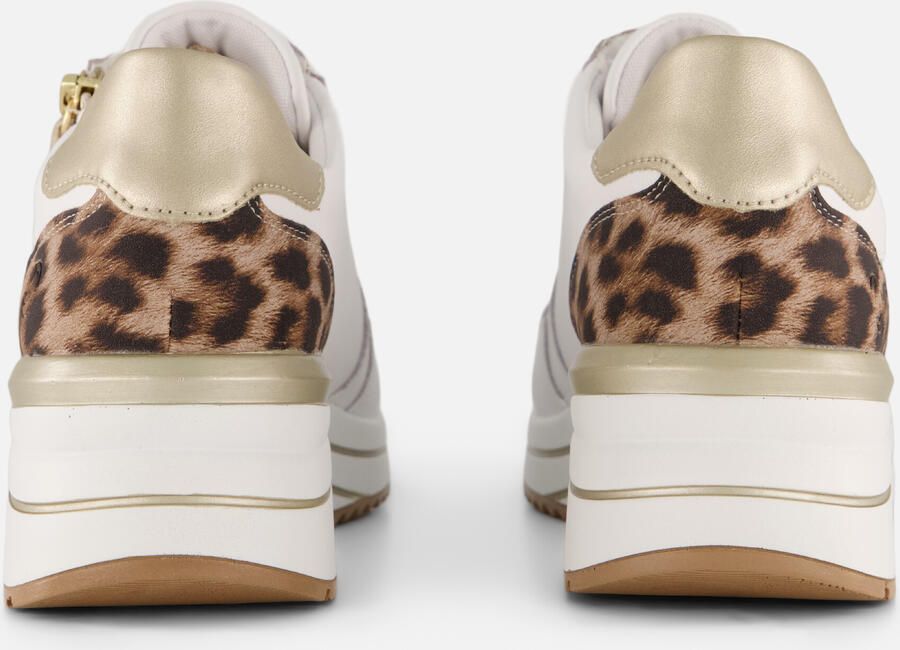 Remonte D0T10-82 Sneakers Wit met Panterprint op de hak Leer Dames Wit - Foto 4
