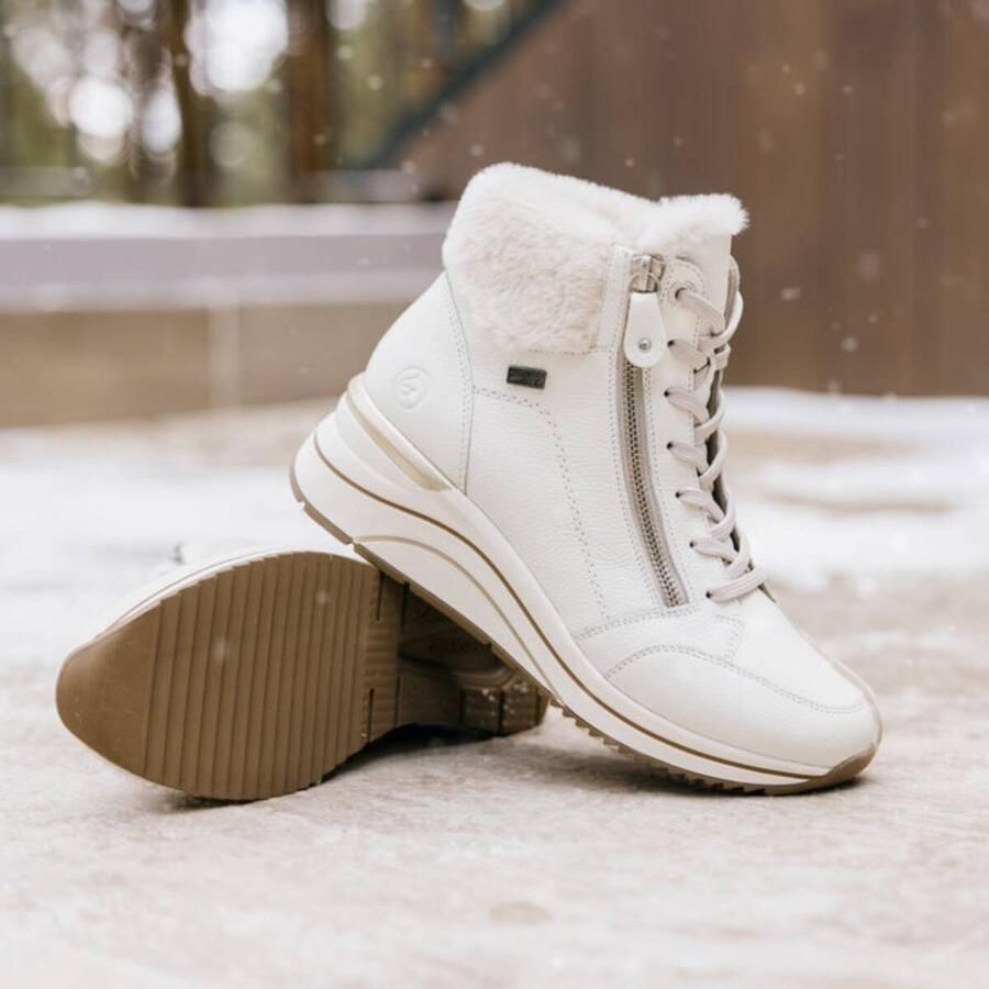 Remonte Winterlaarsjes sleehak veterschoenen met waterafstotende tex-membraan - Foto 3