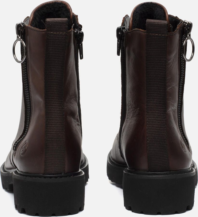 Remonte Veterlaarsjes blokhak laarsjes veterschoenen flats in used look - Foto 4