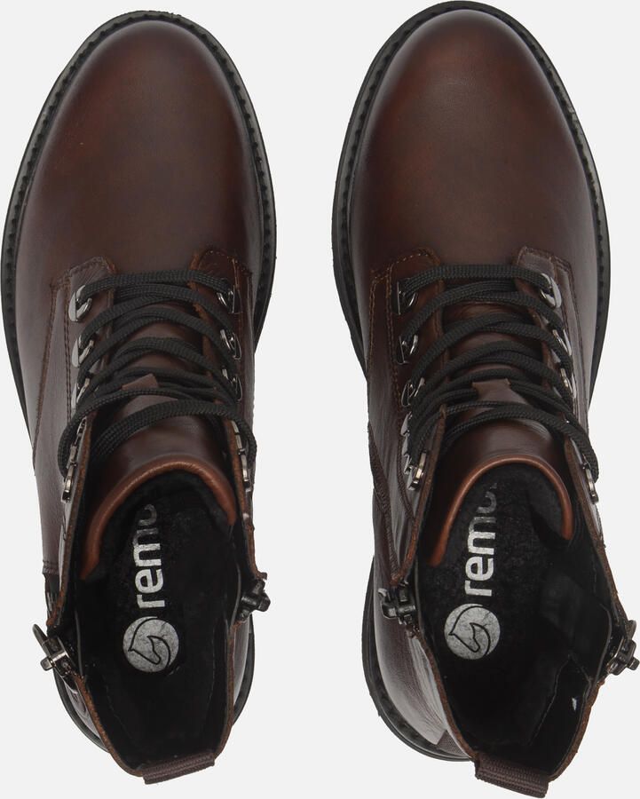 Remonte Veterlaarsjes blokhak laarsjes veterschoenen flats in used look - Foto 7
