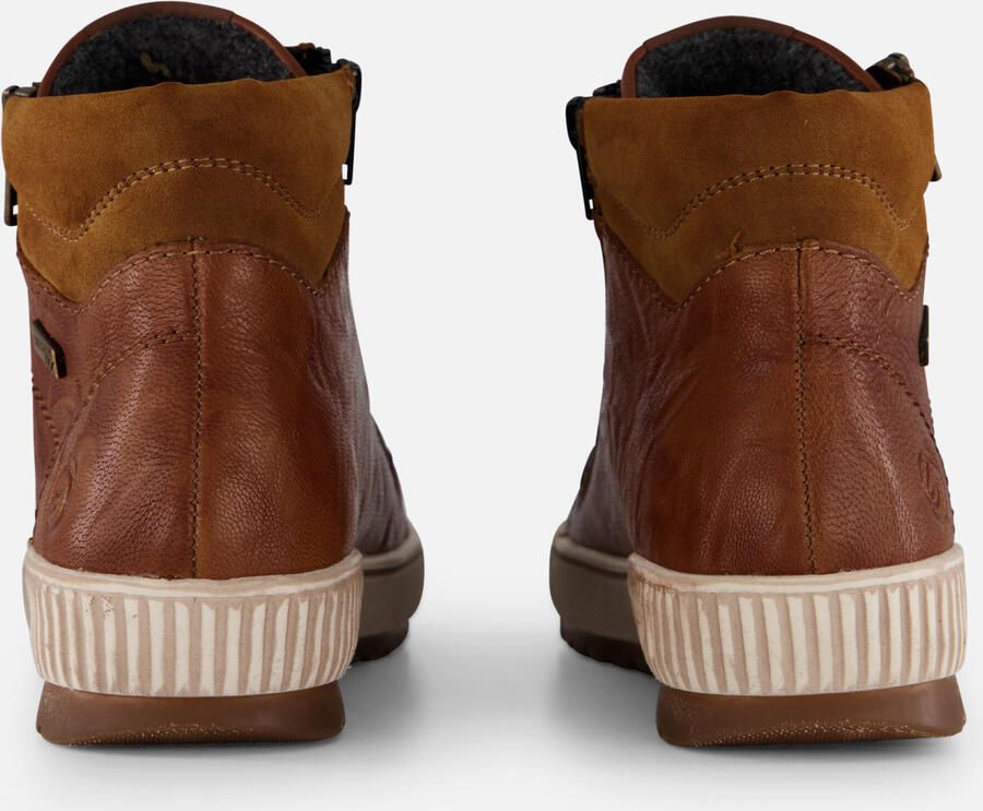 Remonte Veterlaarsjes blokhak laarsjes veterschoenen flats in used look