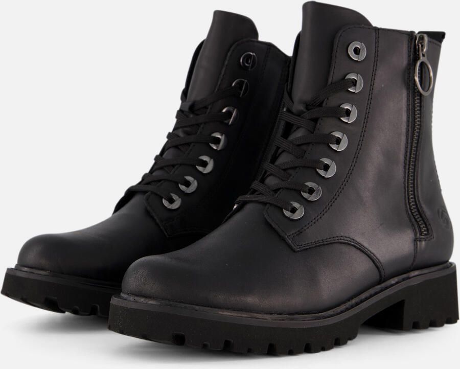 Remonte Veterlaarsjes blokhak laarsjes veterschoenen flats in used look
