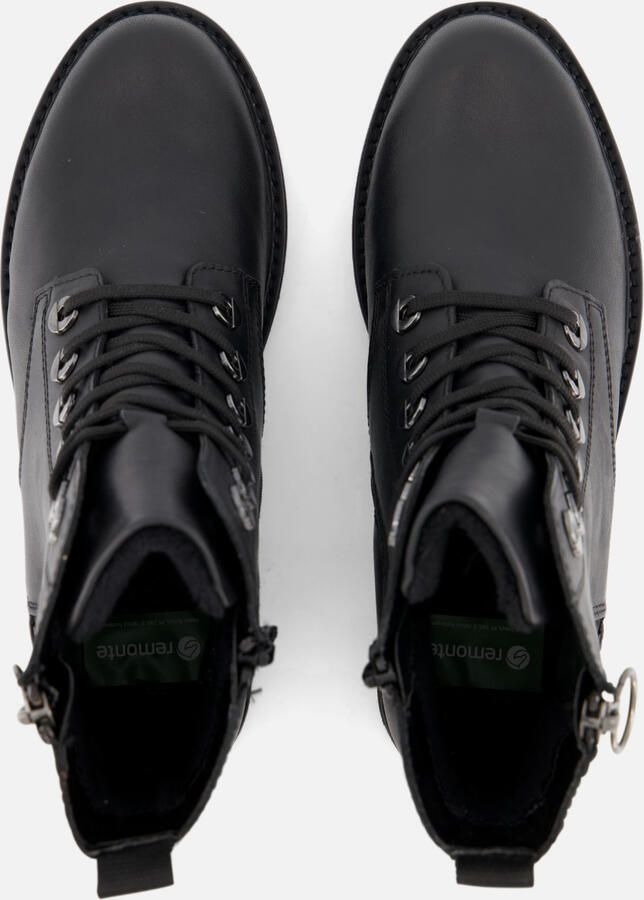 Remonte Veterlaarsjes blokhak laarsjes veterschoenen flats in used look - Foto 4