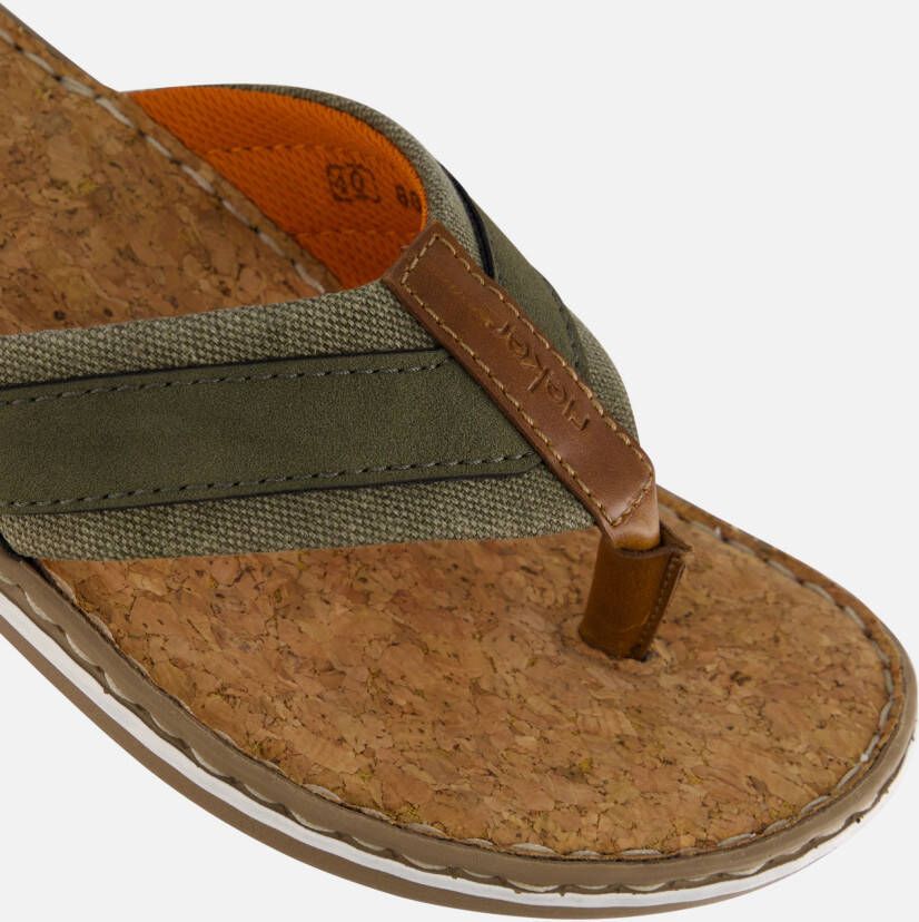 Rieker Groene en Oranje Comfort Slippers Green Heren - Foto 2