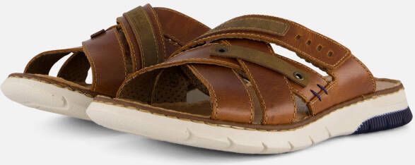 Rieker Dallas Slippers cognac Leer