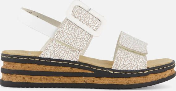 Rieker E1 2 Sandalen wit Synthetisch