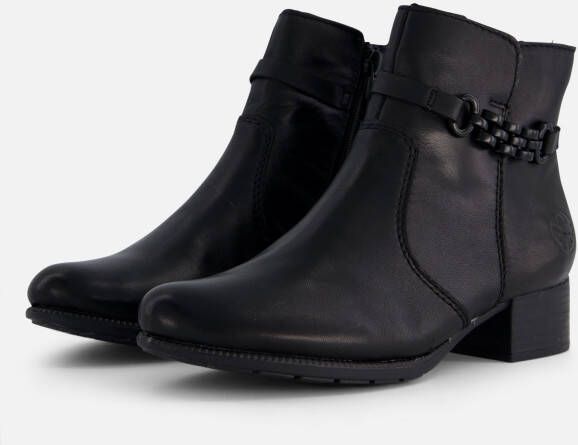 Rieker Stijlvolle enkellaars met 3 5 cm hak Black Dames