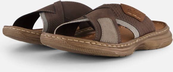 Rieker Lichtgewicht Bruine Slipper met Zacht Voetbed Brown Heren