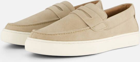 Rieker Beige Suède Loafer Instapper Beige Heren