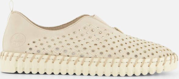 Rieker Comfortabele taupe instappers voor dames Beige Dames