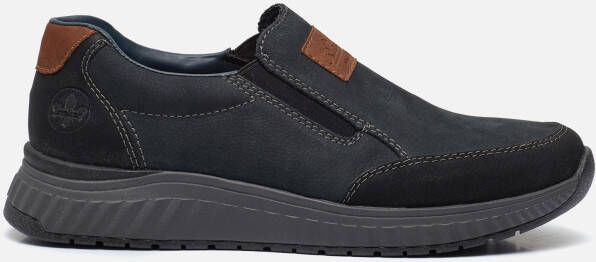 Rieker Comfortabele heren instappers in donkerblauw Blauw Heren