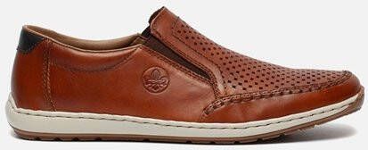 Rieker Instappers Slip-on sneaker instapschoen loafer met geperforeerde bovenkant