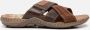 Rieker Kruisband Slippers bruin Synthetisch Heren - Thumbnail 2