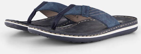 Rieker Morelia Slippers blauw Imitatieleer