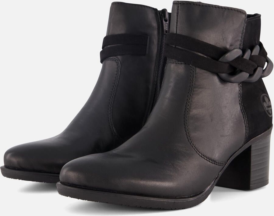 Rieker Enkellaarsjes zwart Synthetisch Dames
