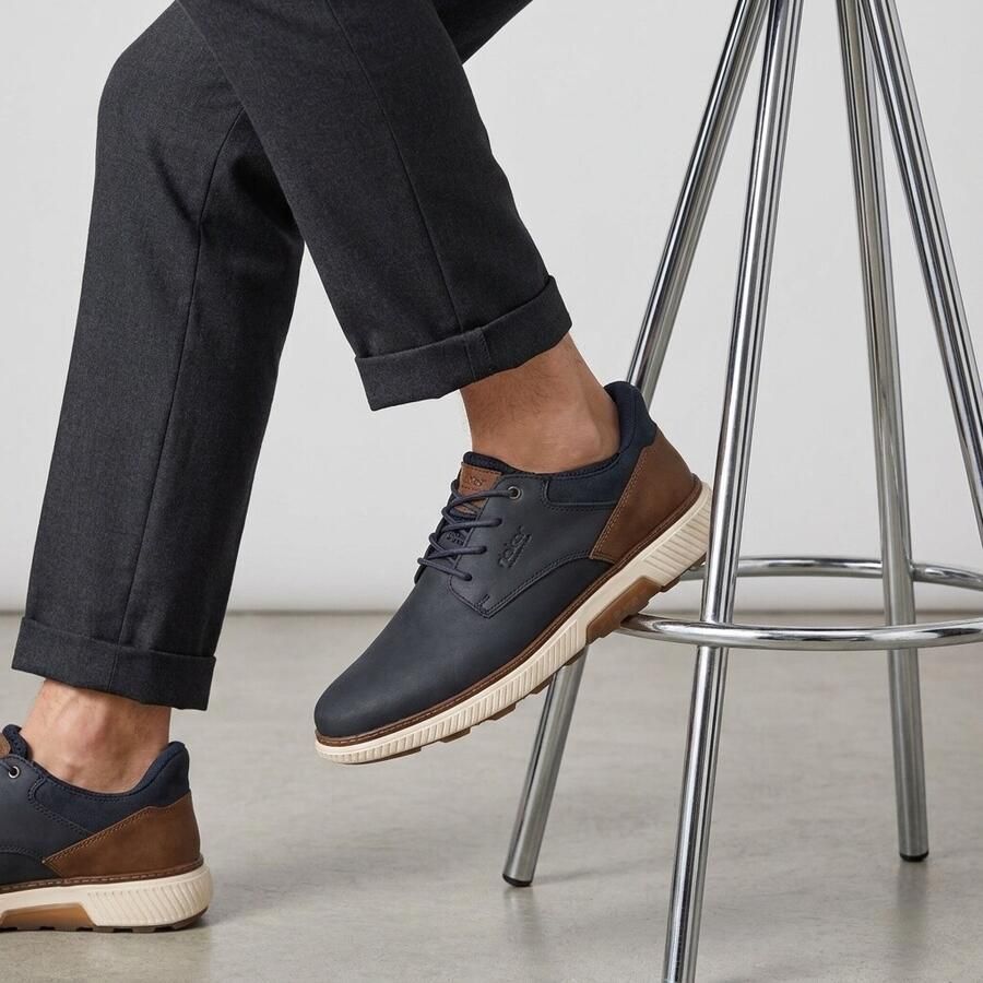Rieker Veterschoenen Heren Blauw