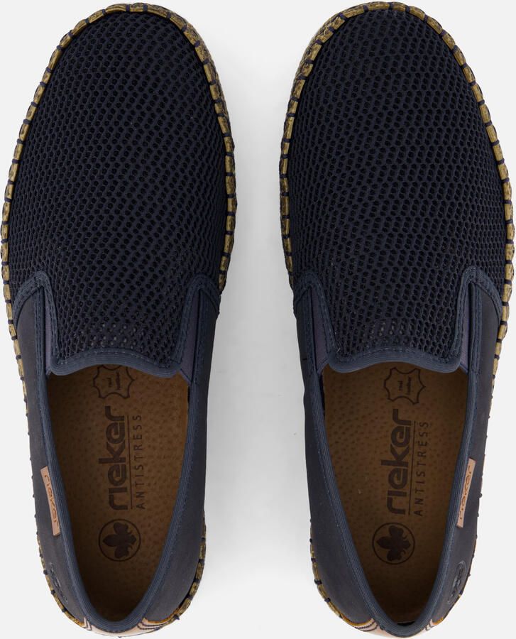 Rieker Zwarte synthetische sliders met comfortabel voetbed en klittenbandsluiting Black - Foto 4