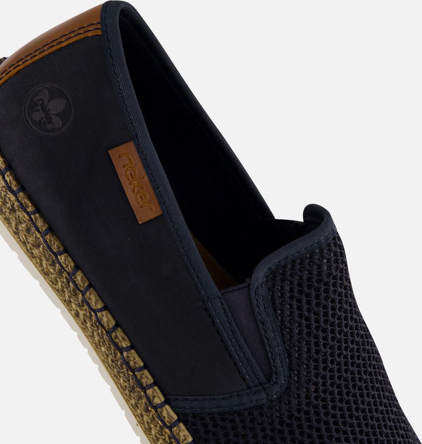 Rieker Zwarte synthetische sliders met comfortabel voetbed en klittenbandsluiting Black - Foto 2