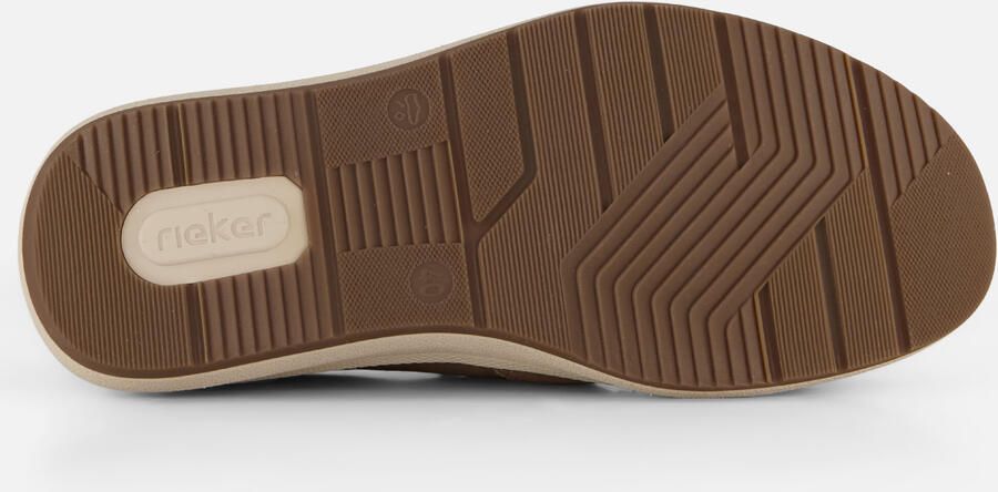 Rieker Instappers Bootschoen taupe H-leest Leer - Foto 6