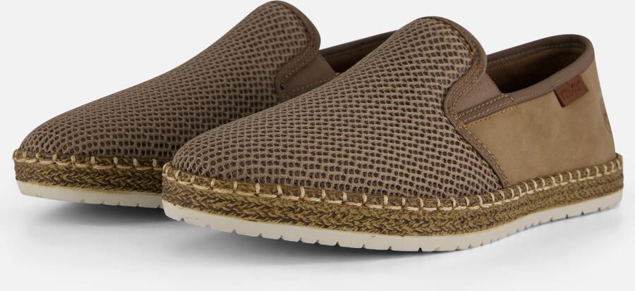 Rieker Espadrilles Slipper strand schoen zomerschoen met stretchinzetten