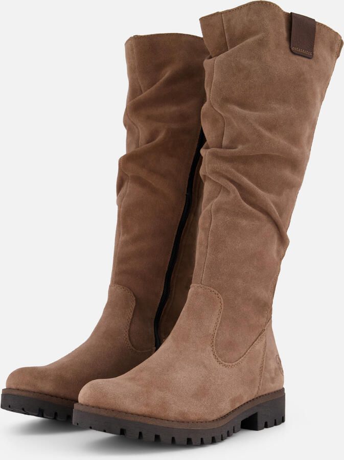 Rieker art. 78575 24 zand suede knielaars rits - Foto 1