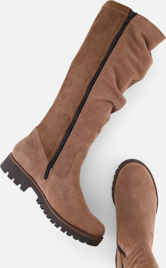 Rieker art. 78575 24 zand suede knielaars rits - Foto 4