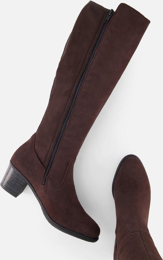 Rieker art. Y2050 25 bruin suede stretch knielaars dames - Foto 3