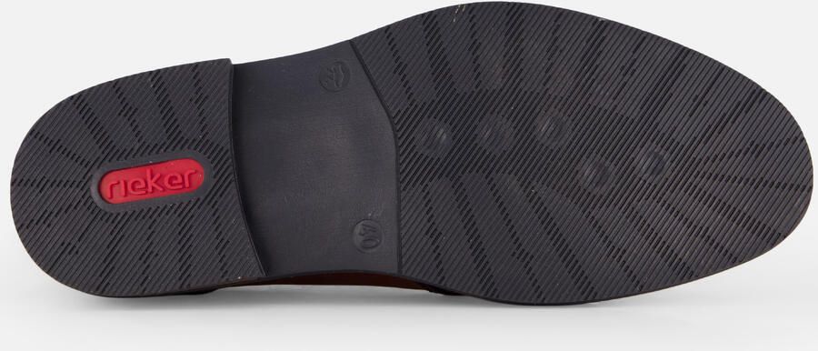 Rieker Blauwe Leren Veterschoenen met Cognac Accents Blue - Foto 8