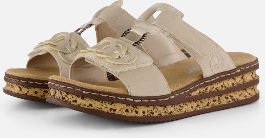 Rieker Slipper 62936 60 Beige Zacht Voetbed - Foto 5