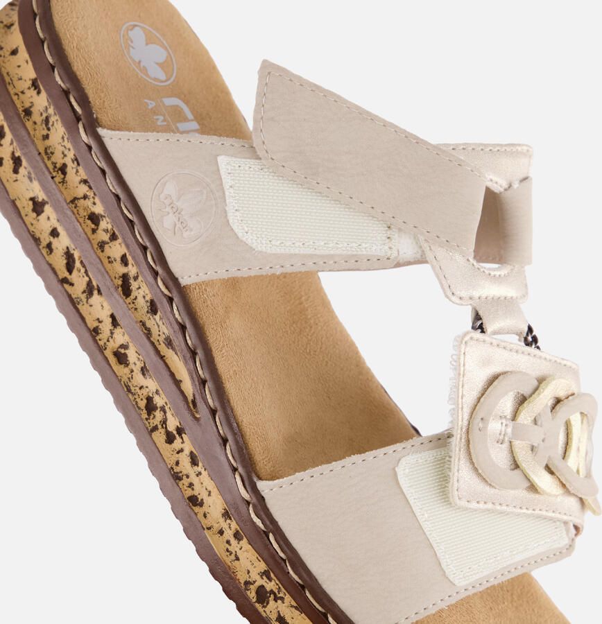 Rieker Slipper 62936 60 Beige Zacht Voetbed - Foto 2