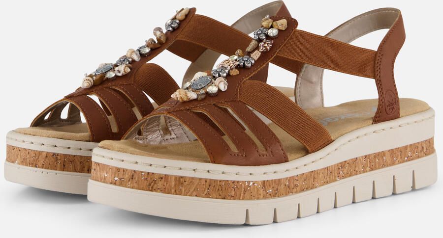 Rieker Sandalen E1 2 cognac Synthetisch - Foto 4