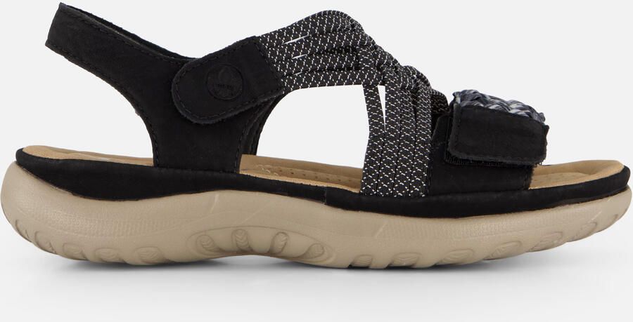 Rieker Sandalen zomerschoen sandaal sleehak met gevlochten bandage - Foto 14