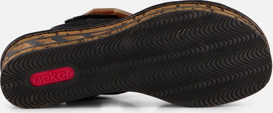 Rieker Stijlvolle Pantherprint Sandaal voor Dames Black Dames - Foto 7