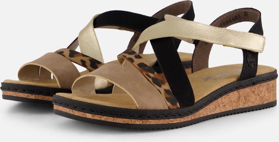 Rieker damessandaal veelkleurig luipaard - Foto 3