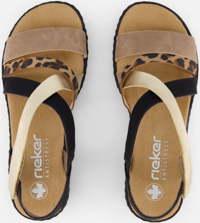 Rieker damessandaal veelkleurig luipaard - Foto 5