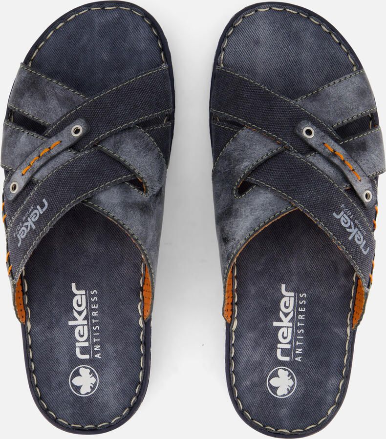 Rieker Zwarte synthetische sliders met comfortabel voetbed en klittenbandsluiting Black - Foto 5