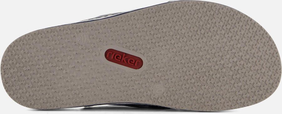Rieker Slippers zomerschoen slippers badschoen met contrastkleurige raamstiksels - Foto 6