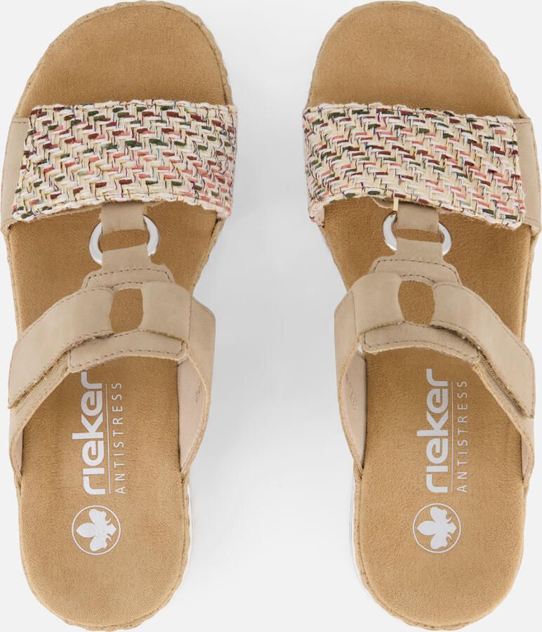 Rieker -Dames beige donker slippers & muiltjes - Foto 3