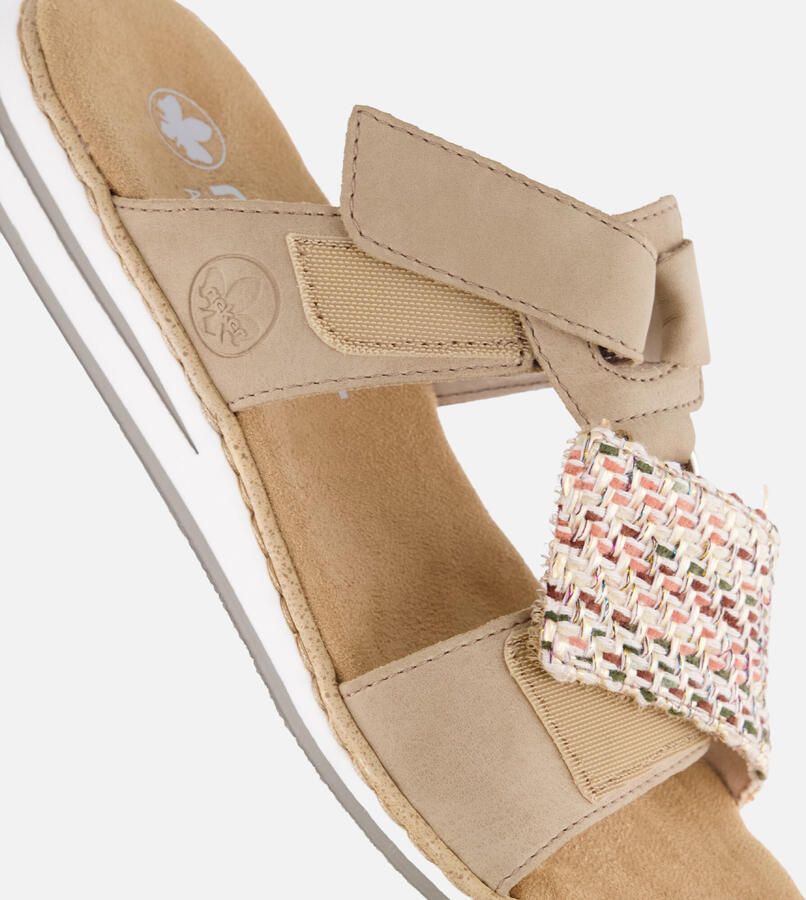 Rieker -Dames beige donker slippers & muiltjes - Foto 2