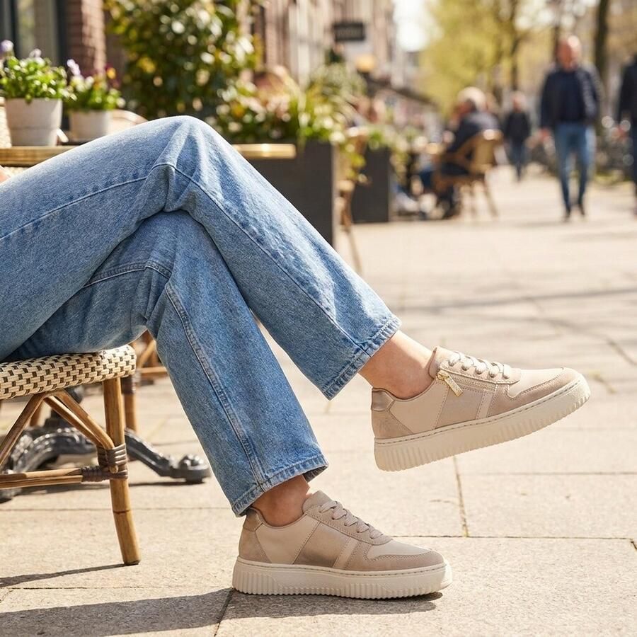 Rieker Sneakers beige Synthetisch Dames - Foto 2